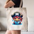 Adorable Book Lover Pirate With Reading Glasses Cute Canvas Tote Bag Adorable Book Lover Pirate With Reading Glasses Cute Canvas Tote Bag