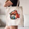 Adorable Book Lover Salmon With Reading Glasses Cute Canvas Tote Bag Adorable Book Lover Salmon With Reading Glasses Cute Canvas Tote Bag