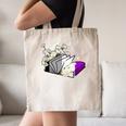 Asexual Book Lover LGBT Reading Pride Ace Flag Daisy Canvas Tote Bag Asexual Book Lover LGBT Reading Pride Ace Flag Daisy Canvas Tote Bag