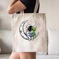 Astronaut Reading Book To Alien Moon Space Astronomy Canvas Tote Bag