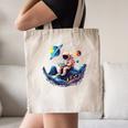 Astronaut Reading Book In Space Books Lover Bookworm Canvas Tote Bag
