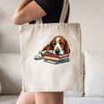 Basset Hound Books Dog Breed Graphic Canvas Tote Bag Basset Hound Books Dog Breed Graphic Canvas Tote Bag