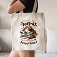 Basset Hound Dog Breed I Just Want To Read Books And Pet My Canvas Tote Bag