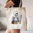Never Better Skeleton Read Reading Book Librarian Men Women Canvas Tote Bag