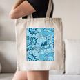 Blue Comic Book Blue Graphic Canvas Tote Bag