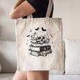 Boo Skeleton Skull Books Halloween Women School Teacher Kid Canvas Tote Bag