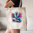 Book Dragon Reading Canvas Tote Bag Book Dragon Reading Canvas Tote Bag
