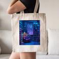 Book Library Bookshelf Armchair Window Pattern Print Canvas Tote Bag