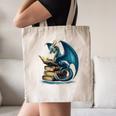 Book Lover Bookworm Reading Books Dragon Sci-Fi Character Canvas Tote Bag Book Lover Bookworm Reading Books Dragon Sci-Fi Character Canvas Tote Bag