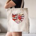 Book Lover Heart Shape Reading Librarian Valentine Men Women Canvas Tote Bag Book Lover Heart Shape Reading Librarian Valentine Men Women Canvas Tote Bag