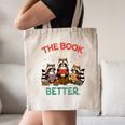 Book Lover Racoon Reading Bookish The Book Was Better Canvas Tote Bag Book Lover Racoon Reading Bookish The Book Was Better Canvas Tote Bag