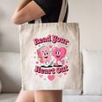 Book Lover Read Your Heart Out Teacher Kids Valentines Canvas Tote Bag