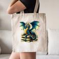 Book Lover Reading Fantasy Dragon Canvas Tote Bag Book Lover Reading Fantasy Dragon Canvas Tote Bag
