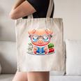 Book Lover Reading Pig Canvas Tote Bag