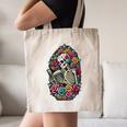Book Lover Skeleton Reading With Dia De Los Muertos Flowers Canvas Tote Bag Book Lover Skeleton Reading With Dia De Los Muertos Flowers Canvas Tote Bag