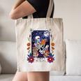 Book Lover Tarot Card The Reader Mystic Skeleton Canvas Tote Bag