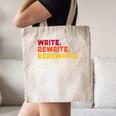 Book Writer Quote Author Journalist Rewrite Novelist Canvas Tote Bag