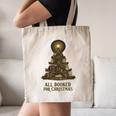 All Booked For Christmas Book Tree Book Lover Teacher Canvas Tote Bag
