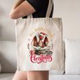 All Booked For Christmas Dragon Canvas Tote Bag