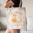 My Weekend Is All Booked Cozy Book Lover Reading Canvas Tote Bag