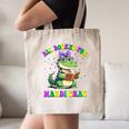 All Booked For Mardi Gras Crocodile Reading Book Teacher Canvas Tote Bag