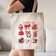 All Booked For Valentine Coquette Bow Girl Women Teacher Canvas Tote Bag