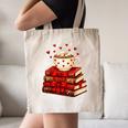 All Booked For Valentine’s Day Reading Teacher Canvas Tote Bag