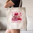 All Booked Valentine's Girly Teacher Coquette Love Canvas Tote Bag All Booked Valentine's Girly Teacher Coquette Love Canvas Tote Bag