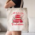 All Booked For Valentines Librarian Book Lover Teacher Canvas Tote Bag