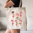 Bookmas Christmas Books Shirt Candy Cane Bookworm Canvas Tote Bag