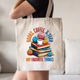 Books Coffee & Yarn Lover My Favorite Things Canvas Tote Bag