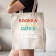 Books Coffee Cats Social Justice Canvas Tote Bag