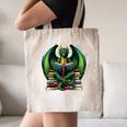 Books Dragon Reading Book Canvas Tote Bag