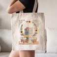 Books Geek Sunflower Floral Cute Vintage Books Reader Lover Canvas Tote Bag