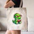 Books Never Go Extinct Reading Dinosaur Bookish Nerdy Canvas Tote Bag