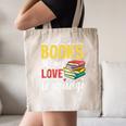 Books Are My Love Language Stack Canvas Tote Bag