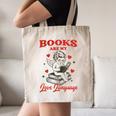 Books Are My LoveLanguage Cupid Valentines Canvas Tote Bag