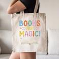 Books Are Magic Whimsical Retro Bookworm Canvas Tote Bag Books Are Magic Whimsical Retro Bookworm Canvas Tote Bag