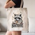 Booktrovert Raccoon Reading And Coffee For Book Lover Canvas Tote Bag