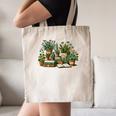 Botanical Garden Plants With Books Canvas Tote Bag