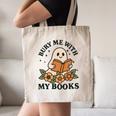 Bury Me With My Books Ghost Tee Canvas Tote Bag