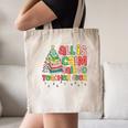 All Is Calm Said No Teacher Ever Book Christmas Tree Canvas Tote Bag
