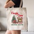 Candy Cane Book Club Holiday Party & Book Exchange Canvas Tote Bag Candy Cane Book Club Holiday Party & Book Exchange Canvas Tote Bag