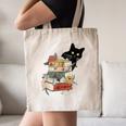 Cat And Books Flowers Reading Club Cat Lover Bookworm Canvas Tote Bag Cat And Books Flowers Reading Club Cat Lover Bookworm Canvas Tote Bag