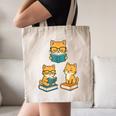 Cats Reading Book Lover Reading Bookworm Reader Canvas Tote Bag