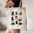 Cats Reading Books Cat Lover Canvas Tote Bag
