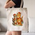 Cats Reading Books Christmas Tree Canvas Tote Bag