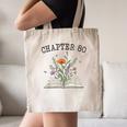Chapter 80 Book Lovers & Readers 80th Birthday Wildflowers Canvas Tote Bag Chapter 80 Book Lovers & Readers 80th Birthday Wildflowers Canvas Tote Bag