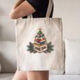 Christmas Book Reading Reader Xmas Bibliophile -Adult Christmas Tree Book Modern Canvas Tote Bag