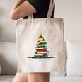 Christmas Tree Of Books Holiday Canvas Tote Bag